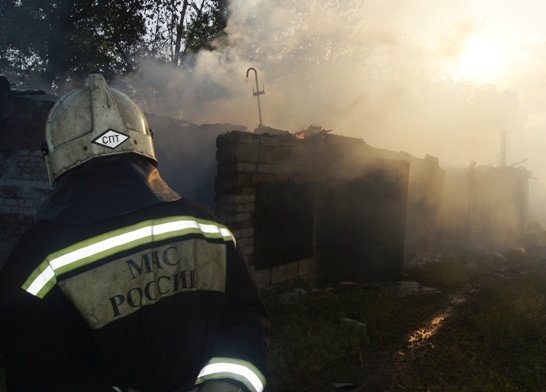 Пожар в Павловском районе