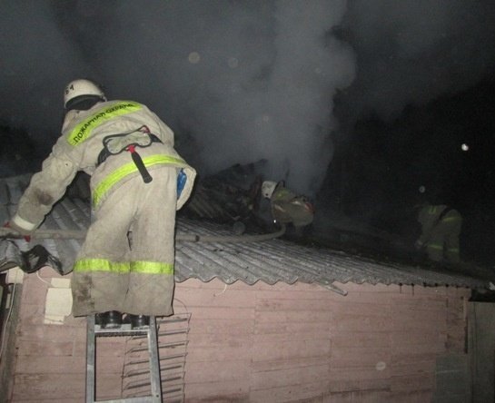 Пожар в Павловском районе