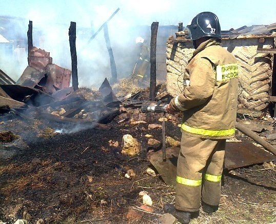 Пожар в Павловском районе