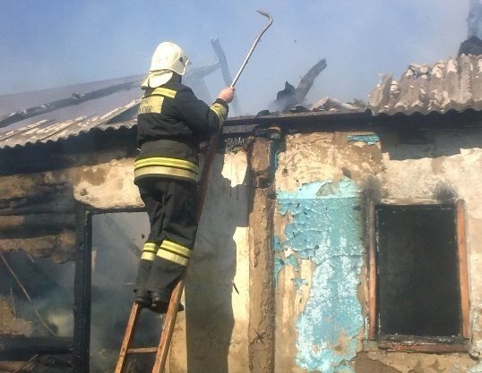 Пожар в Павловском районе