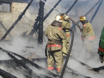 Пожар в Павловском районе