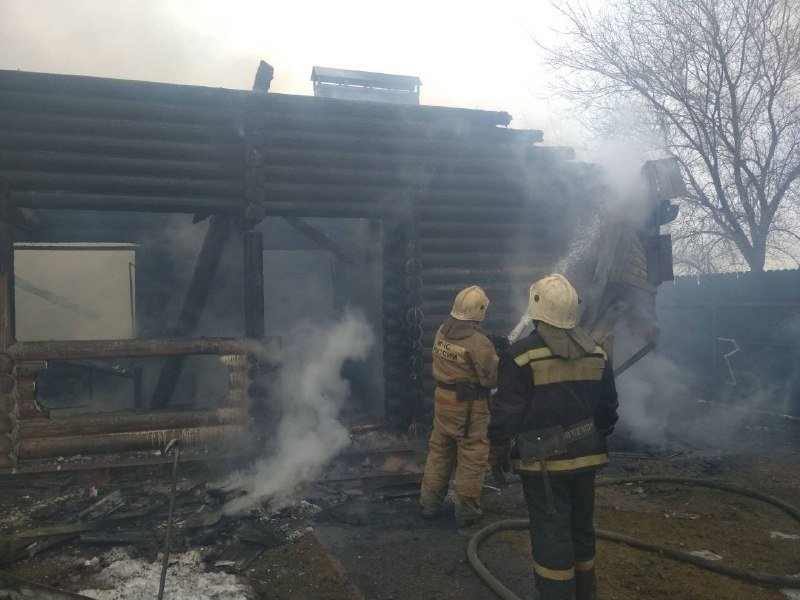 Пожар в Павловском районе