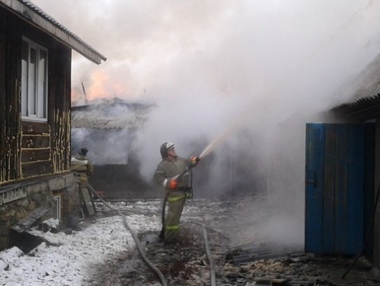 Пожар в Павловском районе